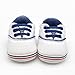 DZT1968® Unisex Baby Canvas Soft Sole Casual Sports Shoes Prewalker Sneaker (6~9 Months, White)