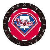 MLB Philadelphia Phillies Bristle Dart Board With Darts And Flights
