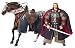 Toy Biz 81335 - Herr der Ringe The Return of the King Deluxe Horse Set and Rider Aragorn with Brego