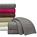 Clara Clark Micro Polar Fleece Bed Sheet Set, King Size, Charcoal Gray
