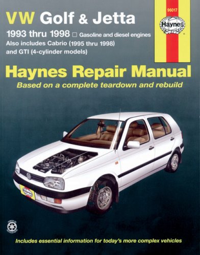 Haynes VW Golf & Jetta 1993-1998-Old Edition #126119 (Haynes Manuals)