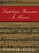Search : Catalogue Raisonne As Memoir: A Composer’s Life