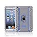 Honeycase Extreme-Duty Military Transformer Hybrid Shockproof & Drop Resistance Anti-slip Soft Silicone Case Cover for iPad Mini (Grey)
