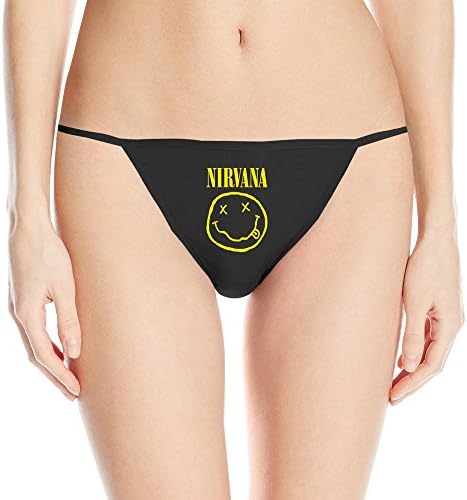 Womens Nirvana Logo Mimi G-string Black