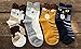 AnVei-Nao Womens Girls Cartoon Cute Cat Pattern Cotton Soft Crew Socks 4 Pairs