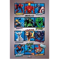 1art1 43655 Marvel Comics - Heroes, Sound Effects Poster 91 x 61 cm
