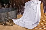 Saunatuch Wellnesstuch Badetuch Uni Weiss Frottee 80x200 cm (1-13-8)