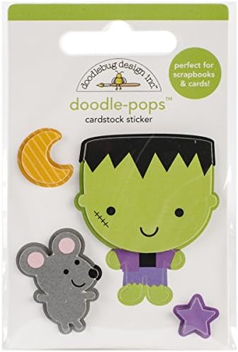 Doodlebug Designs Halloween Franky Doodlepops Dimensional Scrapbook Stickers