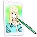 H&T(TM) Second Generation Fine Point Stylus with Two Tip [2 in 1] for Ipad, Ipad Air, Ipad Mini, Iphone, Samsung Galaxy, Nexus, Lg G Pad, HTC and Other Touch Screen Devices (Green)