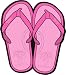Pink Floor Mats 2 pc Rear