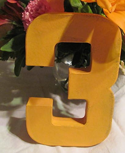 Paper Mache Numbers - Wedding Center Piece - Distressed
