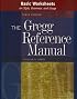 Basic Worksheets on Style, Grammar, and Usage to accompany the Gregg Reference Manual, Tenth Edition