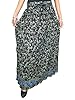 Black Crinkle Maxi Skirt Boho Hippy Gypsy Floral Printed Cotton Long Skirts