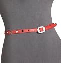 STEVEN by Steve Madden Women's Dome Studs Narrow Belt