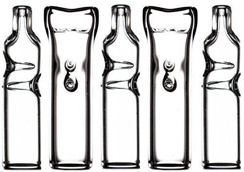 NEW 5 Ultra Premium Flat-Mouth Quartz Glass Filter Tips by DankTips