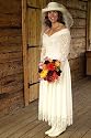 Drop Waist Western Wedding Dress