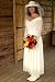 Drop Waist Western Wedding Dress Large White