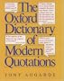 The Oxford Dictionary of Modern Quotations (Oxford Reference)