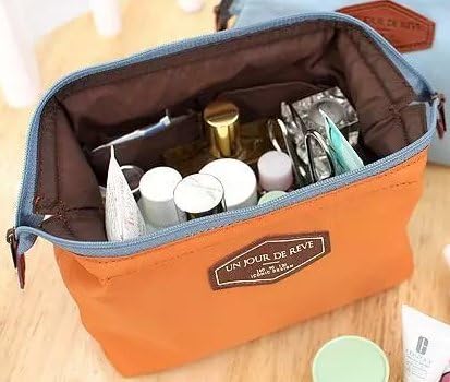Come2Sell High quality waterproof fabric Travel Kit Portable Travel Bag Makeup bag Orange