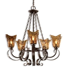 Uttermost 21007 Vetraio 5-Light Chandelier, Oil Rubbed Bronze Finish by Uttermost