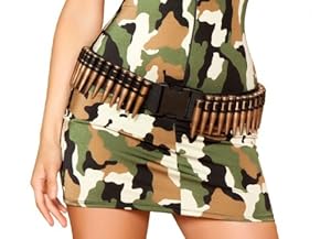 Roma Costume Bullet Belt As Shown, Black, One Size