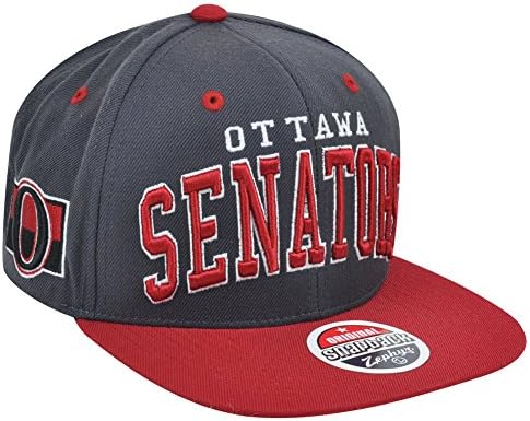 NHL Ottawa Senators Zephyr Super Star Adjustable Snap Back Two Tone Gray Hat Cap