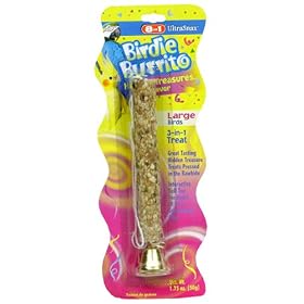 8 in 1 UltraSnax Birdie Burritos for Large Birds - Hidden Treasures Flavor, 1.75-Ounce by 8 in 1