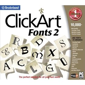 ClickArt Fonts 2 (Jewel Case) by Broderbund