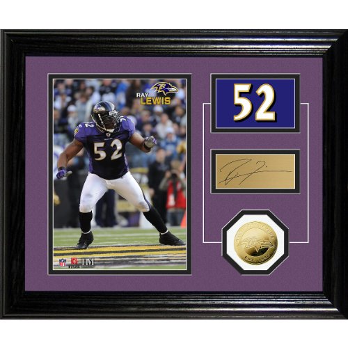 Highland Mint Baltimore Ravens Ray Lewis Player Pride Desk Top Photo Mint