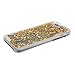 Glitter Case for iPhone 6 (4.7), Bling Case for iPhone 6 (4.7), Clear Case for iPhone 6 (4.7), Hard Case for iPhone 6 (4.7), IKASEFU Funny Design 3D Flowing Colorful Glitter Powder Stars Hard Bling Case Transparent Clear Back Cover for iPhone 6 with 4.7 Inches Screen (Heart Gold)