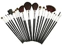 20 Makeup Set Foundation Blush Cosmetic Brush w/ Case Kit