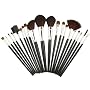20 Makeup Set Foundation Blush Cosmetic Brush w/ Case Kit