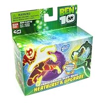 Ben 10 Transforming Alien Rocks Heatblast & Upgrade