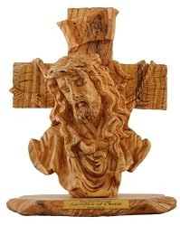 Sacrifice of Christ our Lord - olive wood Statue - Museum quality ( 12 inches high )