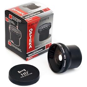 Opteka HD� 0.20X Professional Super AF Fisheye Lens for Nikon D40, D40x, D5000, D50, D60, D70, D70s, D80, D90, D100, D200, D300, & D700 Digital SLR