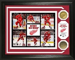 Detroit Red Wings 24KT Gold Coin Photo Mint
