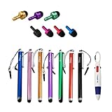 GTMax 14pc TouchSreen Styli/Stylus + Ball Point Pen for Samsung Galaxy S III/S3 i9300, Galaxy Appeal, Galaxy S Aviator, Galaxy S Blaze 4G, Galaxy Note N7000, Galaxy Attain 4G, Galaxy Nexus, Galaxy S II/S 2 Skyrocket, Galaxy SII SGH-T989 Hercules, Galaxy S2/SII SGH-i777, Galaxy SII Epic 4G Touch, Other Mobile Phone, Smartphone, iPhone, Tablet and more