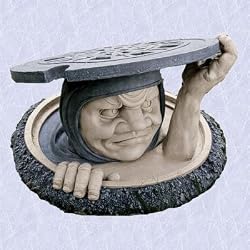 Gothic Grim below medieval Dweller Garden Sculpture LG Large