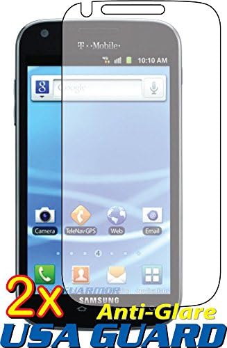 2x Anti-Glare Clear LCD Screen Protector Guard Samsung Galaxy S2 T989 (T-Mobile)