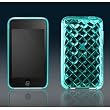 Apple iPod Touch 3G 2G Hydrocarbon Handwoven Pattern Case (Coral)