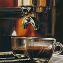 Kunstdruck 50x50 cm ESPRESSO ITALIANO von Landi - Deko Bild für Küche Cafe Esszimmer