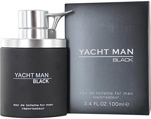 YACHT MAN BLACK by Myrurgia EDT SPRAY 3.4 OZ (Package Of 2)