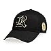 Riorex Baseball Caps for Men Sun Hat Breathable and softable Adjustable (Black-Gold)