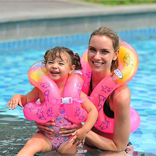 SweetToy Parent-child's inflatable Arm Float Life Preserver Baby's Wearable Swim Ring with Love Handles for Beach,Pool ( XL(175-190))