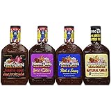 Famous Dave's BBQ Sauce Variety Bundle, 19 oz (Pack of 4) includes 1-Pack Rich & Sassy Flavor + 1-Pack Natural Sweet Flavor + 1-Pack Sweet & Zesty Flavor + 1-Pack Devil's Spit Flavor