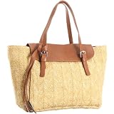 [ジャンニ・キアリーニ] GIANNI CHIARINI 牛革ストローコンビトートバッグ
