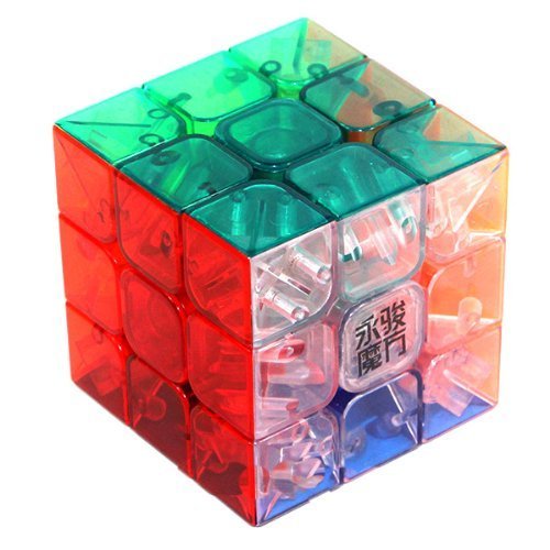 MoYu 3x3 1 X 3x3x3 YJ Yulong Stickerless Cube Puzzle, Transparent MoYu 3x3 1 X 3x3x3 YJ Yulong Stickerless Cube Puzzle, Transparent