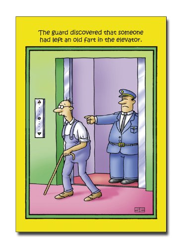 One Funny Greeting Card With Birthday Cards Cartoon. One Funny Greeting Card With