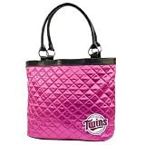 MLB Minnesota Twins Pink Quilted Tote