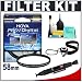 Hoya DMC Pro1 Digital 58mm Ultraviolet UV Lens Filter + Accessory Kit for Canon, Nikon, Sony, Olympus & Pentax Lenses